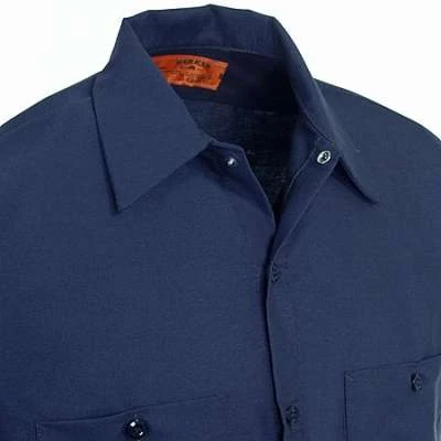 Red Kap Shirts: Men's Dark Navy SC30 DN Cotton Work Shirt 4 Red Kap Shirts: Men's Dark Navy SC30 DN Cotton Work Shirt - Image 2