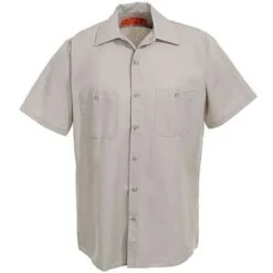 Red Kap Shirts: Men's Tan SP24 LT Short-Sleeve Lightweight Work Shirt -Outlet Vestucia Store image 51004 1