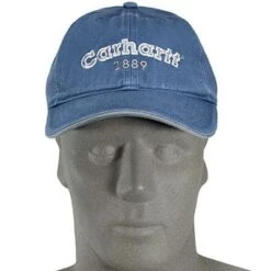 Carhartt Hats: Blue Cotton Twill Classic Baseball Cap A241DBL -Outlet Vestucia Store image 51055