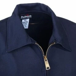 Bulwark Jackets: Men's JEL2 NV Navy Blue Flame-Resistant Work Jacket -Outlet Vestucia Store image 62388