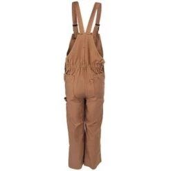 Bulwark Overalls: Men's BLF8 BD Brown Duck Water-Resistant Flame-Resistant Overalls