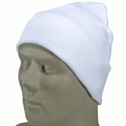 Port And Company CP90 WHT White Acrylic Knit Cap