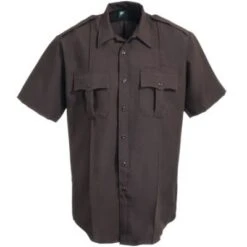 Horace Small Shirts: Mens Brown Soil-Release Short Sleeve Shirt HS1245 7 Horace Small Shirts: Mens Brown Soil-Release Short Sleeve Shirt HS1245 -Outlet Vestucia Store image 69370 1 1
