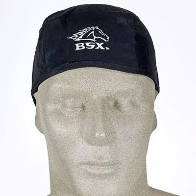 Black Stallion Caps: Men's Black BC5B BK SofTop Cotton Beanie Cap 5 Black Stallion Caps: Men's Black BC5B BK SofTop Cotton Beanie Cap - Image 3