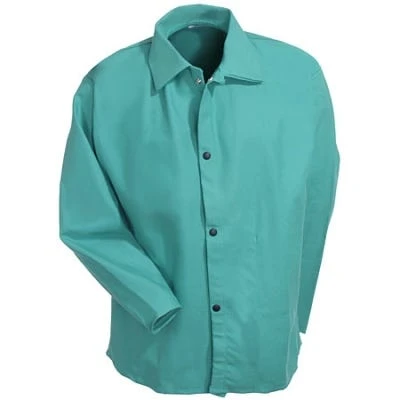 Revco Coats: Men's F2 30 C Flame-Resistant Green Welding Coat 3 Revco Coats: Men's F2 30 C Flame-Resistant Green Welding Coat