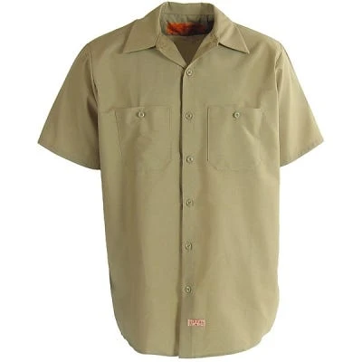 Red Kap Shirts: Men's SP24 KK Khaki Industrial Uniform Work Shirt 4 Red Kap Shirts: Men's SP24 KK Khaki Industrial Uniform Work Shirt - Image 2