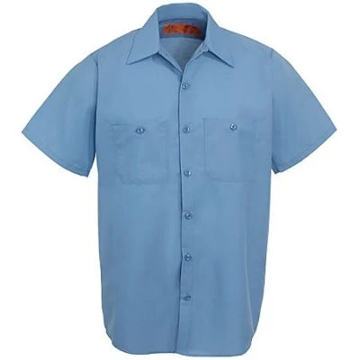 Red Kap Shirts: Men's SP24 LB Light Blue Industrial Uniform Work Shirt 6 Red Kap Shirts: Men's SP24 LB Light Blue Industrial Uniform Work Shirt - Image 4