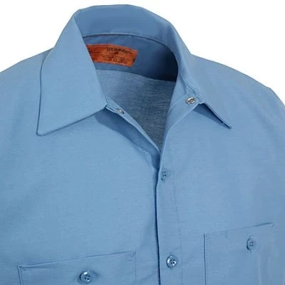 Red Kap Shirts: Men's SP24 LB Light Blue Industrial Uniform Work Shirt 3 Red Kap Shirts: Men's SP24 LB Light Blue Industrial Uniform Work Shirt
