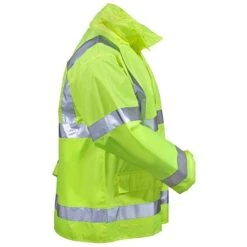 Tingley Jackets: Men's High-Visibility J23122 Yellow Green Waterproof Work Jacket