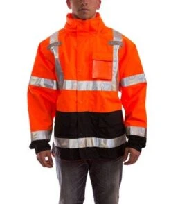 Tingley Rubber: Men's J24129 Orange High Visibility Waterproof Jacket