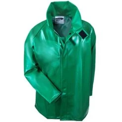 Tingley Jackets: Men's Green Waterproof FR J41008 PVC Rain Jacket -Outlet Vestucia Store j41008grn tingleyf 01