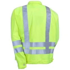 Red Kap Jackets: High Visibility ANSI Class 2 Ike Jacket JY32HV -Outlet Vestucia Store jy32hv3litefxb 01