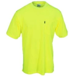 Key Shirts: Men's 818 39 Yellow Moisture-Wicking Hi-Vis Shirt -Outlet Vestucia Store key 458 27 f 01