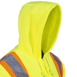 Key Sweatshirts: Men's 879 39 Hi-Vis Yellow ANSI Hooded Sweatshirt -Outlet Vestucia Store key 879 39 h 01