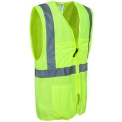 Occunomix Vests: Classic Surveyor Mesh Hi Vis Yellow Vest LUX SSGCS YEL -Outlet Vestucia Store lux ssgcs grn occuluxr 01