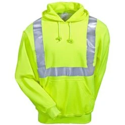 Occunomix Sweatshirts: Men's High Visibility Cotton Blend Hooded Sweatshirt OCCLUX-SWTLH Y 9 Occunomix Sweatshirts: Men's High Visibility Cotton Blend Hooded Sweatshirt OCCLUX-SWTLH Y -Outlet Vestucia Store lux swtlh y occunomixf 01 1