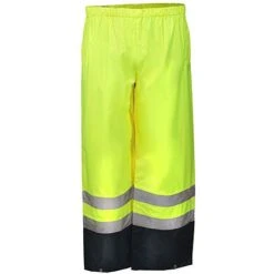 Occunomix Pants: Men's High Visibility Yellow Rain Pants LUX TENR YEL -Outlet Vestucia Store lux tenrgrn occuluxf 01