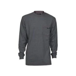 MCR Safety: Men's LST1G Gray Flame Resistant FR Long Sleeve Work Shirts