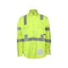 MCR Safety: Men's S1CL3L Fluorescent Lime Flame Resistant Work Shirt Class 3 Hi-Visibility Protection -Outlet Vestucia Store mcr s1cl3l 1hm xhiresedit