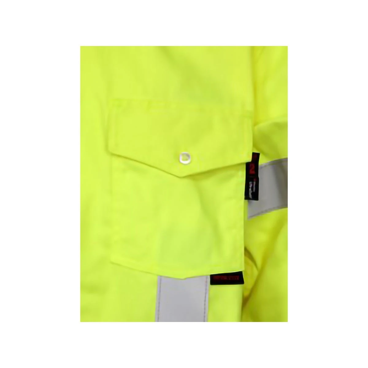 MCR Safety: Men's S1CL3L Fluorescent Lime Flame Resistant Work Shirt Class 3 Hi-Visibility Protection 5 MCR Safety: Men's S1CL3L Fluorescent Lime Flame Resistant Work Shirt Class 3 Hi-Visibility Protection - Image 3