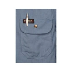 MCR Safety Shirts: Men's SBS1006 Blue FR Summit Breeze Vented Underarms Long Sleeve Button Down Shirt -Outlet Vestucia Store mcr sbs1006 detail3 xhiresedit