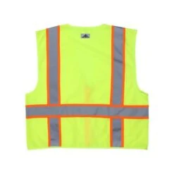MCR Safety Vests: Men's SURVL Lime Hi Vis Reflective Orange Silver Stripes Zipper Closure Safety Vest 6 MCR Safety Vests: Men's SURVL Lime Hi Vis Reflective Orange Silver Stripes Zipper Closure Safety Vest -Outlet Vestucia Store mcr survl 2 xhiresedit