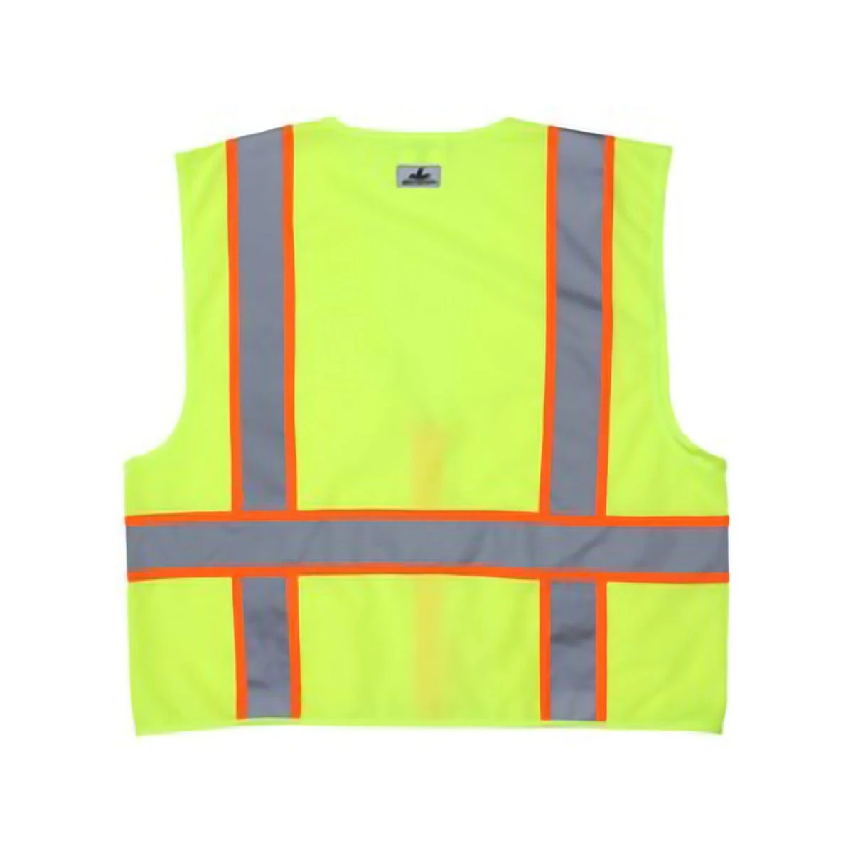 MCR Safety Vests: Men's SURVL Lime Hi Vis Reflective Orange Silver Stripes Zipper Closure Safety Vest 4 MCR Safety Vests: Men's SURVL Lime Hi Vis Reflective Orange Silver Stripes Zipper Closure Safety Vest - Image 2