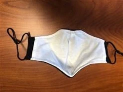 Mask: MK-CFM2 Black Fabric Reusable Double Layer Face Mask -Outlet Vestucia Store mk cfm2 6t