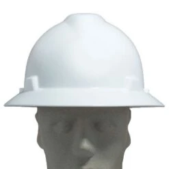 MSA Hard Hats: White 454 475369 Full Brim Ratchet System Safety Hard Hat -Outlet Vestucia Store msa 454 475369 f 01