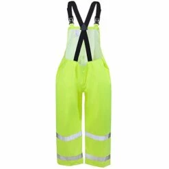 Tingley Overalls: Men's High-Visibility O24122 Lime Green Waterproof Overalls -Outlet Vestucia Store o24122 tigleyb 01