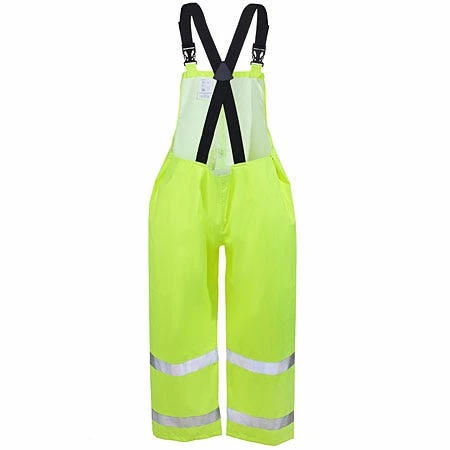 Tingley Overalls: Men's Lime High-Visibility O23122 Rubber Overalls 3 Tingley Overalls: Men's Lime High-Visibility O23122 Rubber Overalls