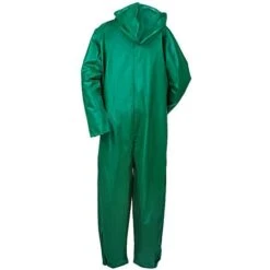 Tingley Coveralls: Men's FR PVC V41108 Waterproof Green Safety Coveralls -Outlet Vestucia Store o41008grn tingleyb 01