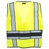 Occunomix Vests: Men's LUX DPS DOR Deluxe Plain High Viz Safety Vest -Outlet Vestucia Store occunomix lux dps dor b 01