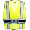 Occunomix Vests: Men's Deluxe LUX DPSP DOR High Viz Mesh Police Vest -Outlet Vestucia Store occunomix lux dpsp dor b 01