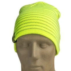 Occunomix Hats: LUX MBRB Green High Viz Multi-Banded Reflective Beanie -Outlet Vestucia Store occunomix lux mbrb y f 01