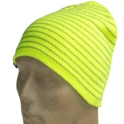 Occunomix Hats: LUX MBRB Green High Viz Multi-Banded Reflective Beanie -Outlet Vestucia Store occunomix lux mbrb y p 01