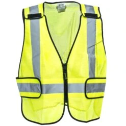 Occunomix Vests: Men's LUX PS DOR Plain High Viz Safety Mesh Vest -Outlet Vestucia Store occunomix lux ps do f 01