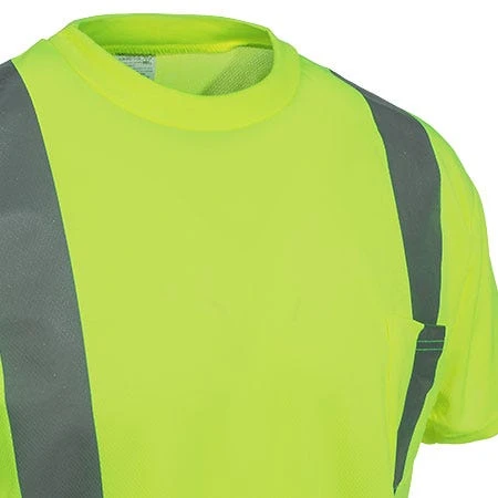 Occunomix Shirts: Men's Yellow LUX SSETPBK Y Hi Vis Black Bottom Work Shirt 4 Occunomix Shirts: Men's Yellow LUX SSETPBK Y Hi Vis Black Bottom Work Shirt - Image 2