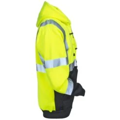 Occunomix Sweatshirts: Men's LUX SWTHZBK High Viz Black Bottom Full-Zip Sweatshirt 11 Occunomix Sweatshirts: Men's LUX SWTHZBK High Viz Black Bottom Full-Zip Sweatshirt -Outlet Vestucia Store occunomix lux swthzbk r 01