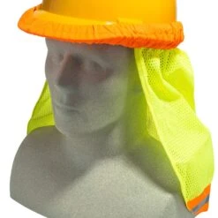 Occunomix Safety Shades: Men's OK-5057009 High Visibility Mesh Hard Hat Safety Shade -Outlet Vestucia Store occunomix ok 5057009 p 01