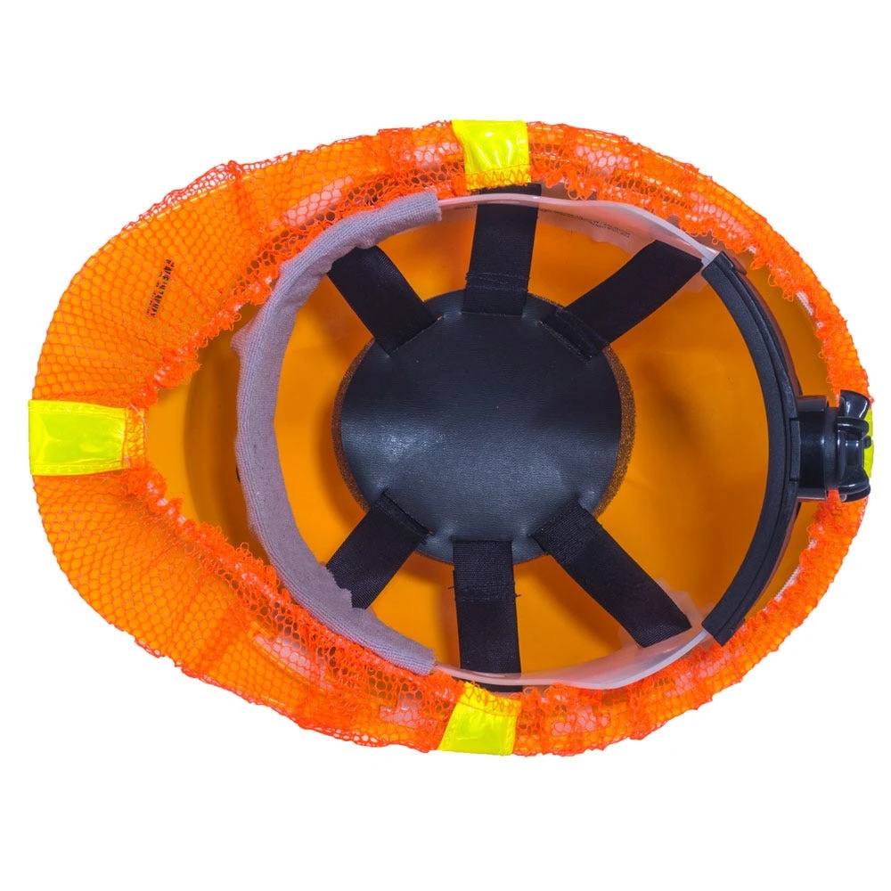 Occunomix Hat Covers: High-Visibility V896 R O Orange Hard Hat Cover 2 Occunomix Hat Covers: High-Visibility V896 R O Orange Hard Hat Cover