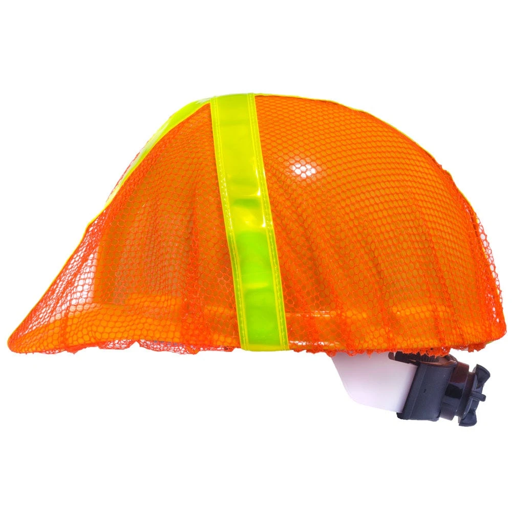 Occunomix Hat Covers: High-Visibility V896 R O Orange Hard Hat Cover 3 Occunomix Hat Covers: High-Visibility V896 R O Orange Hard Hat Cover - Image 2