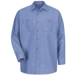 Red Kap Shirts:Men's Light Blue SP14 LB Industrial Work Shirt