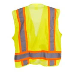 Radians Vests: Green Hi Vis SV6G Two Tone Surveyor Type R Class 2 Safety Vest -Outlet Vestucia Store radians sv6g 3