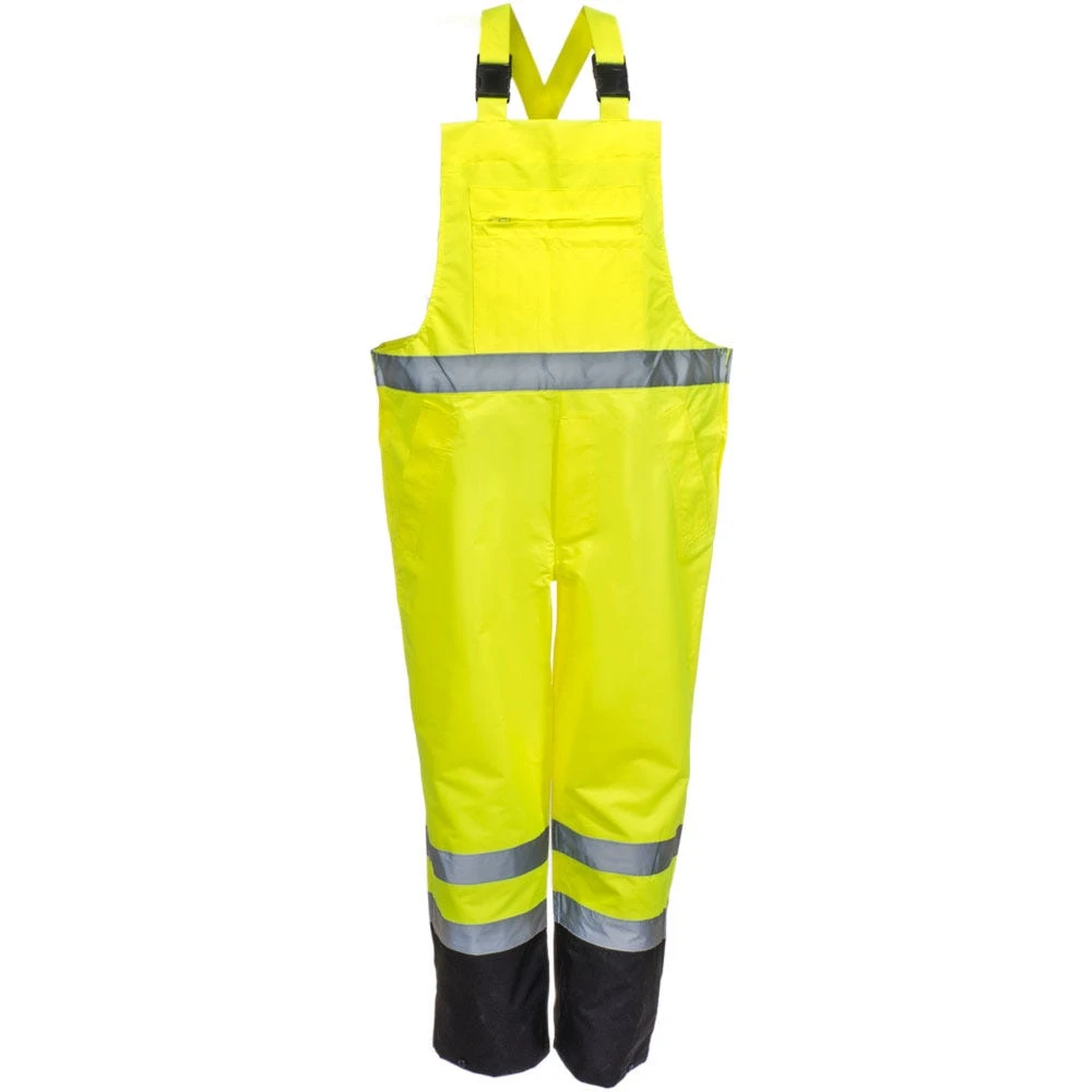 Radians Pants: Unisex RW30 ES1Y High Visibility Green Waterproof Rain Bib Pants 6 Radians Pants: Unisex RW30 ES1Y High Visibility Green Waterproof Rain Bib Pants - Image 4