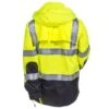 Radians Jackets: Unisex Hi Vis RW32 3Z1Y Green ANSI Class 3 Rain Jacket -Outlet Vestucia Store radwear rw32 3z1y b 01
