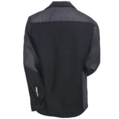 Red Kap Shirts: Men's Black SY10 BC Ripstop Long Sleeve Shirt -Outlet Vestucia Store red kap sy10bc b 01