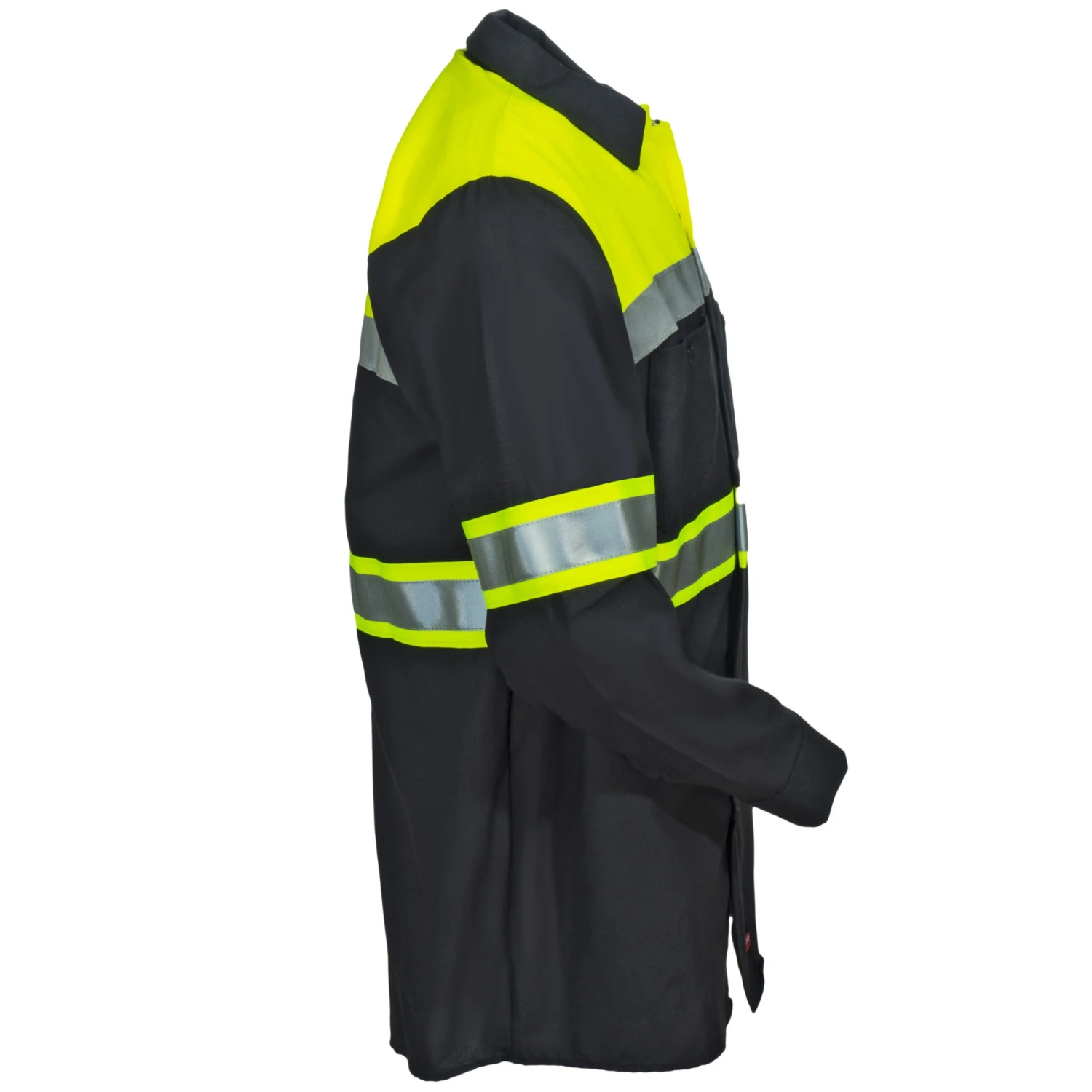 Red Kap Shirts: High Vis Colorblock SY70 YC Men's Charcoal Ripstop Button Down Shirt 3 Red Kap Shirts: High Vis Colorblock SY70 YC Men's Charcoal Ripstop Button Down Shirt