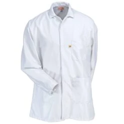 Red Kap Work Clothes: Men's KK26 WH White ESD 33-Inch Lab Jacket -Outlet Vestucia Store redkap kk26wh f 01