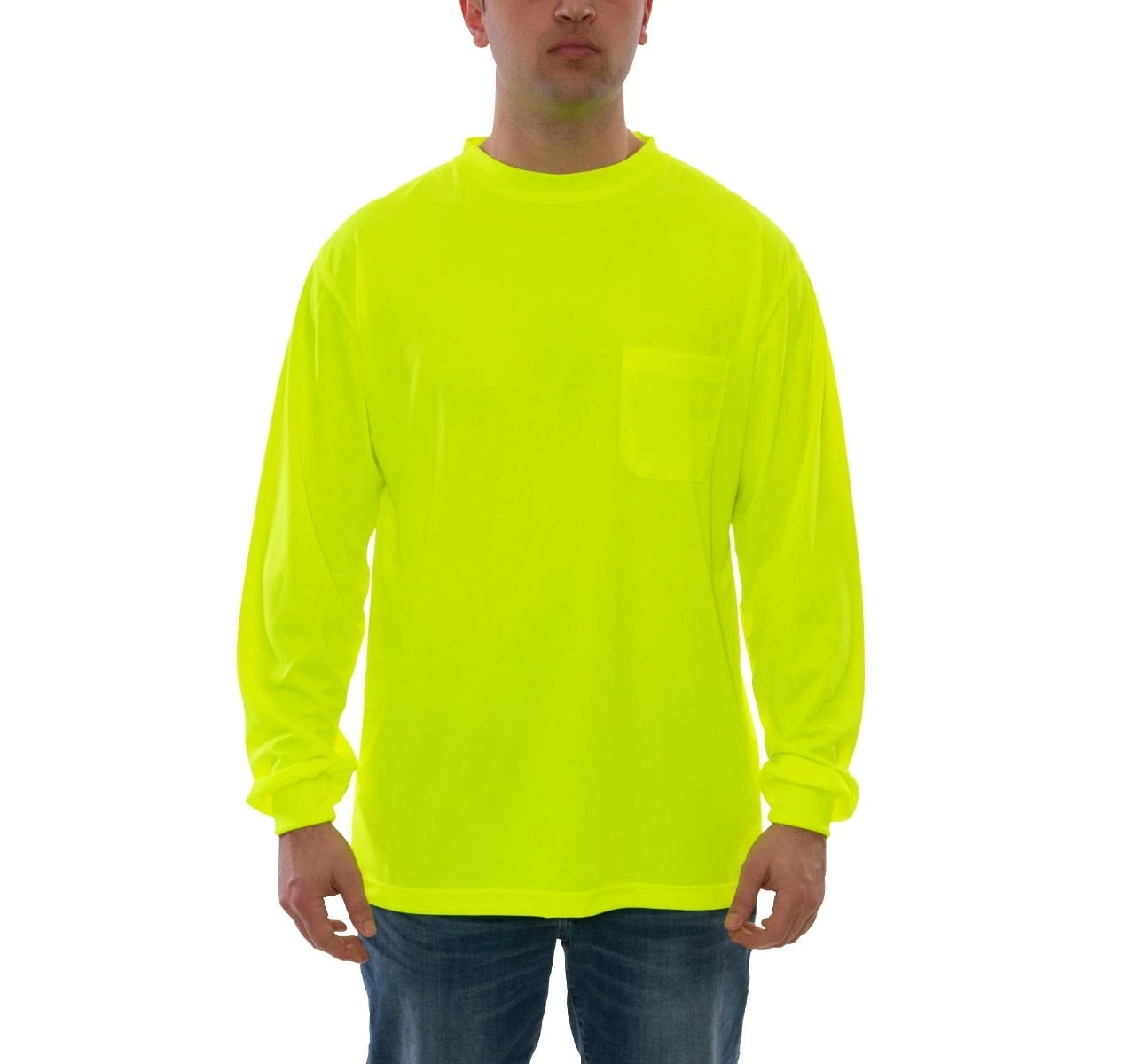 Tingley Shirts: Men's S75502 Fluorescent Yellow Enhanced Visibility Long Sleeve Shirt 3 Tingley Shirts: Men's S75502 Fluorescent Yellow Enhanced Visibility Long Sleeve Shirt